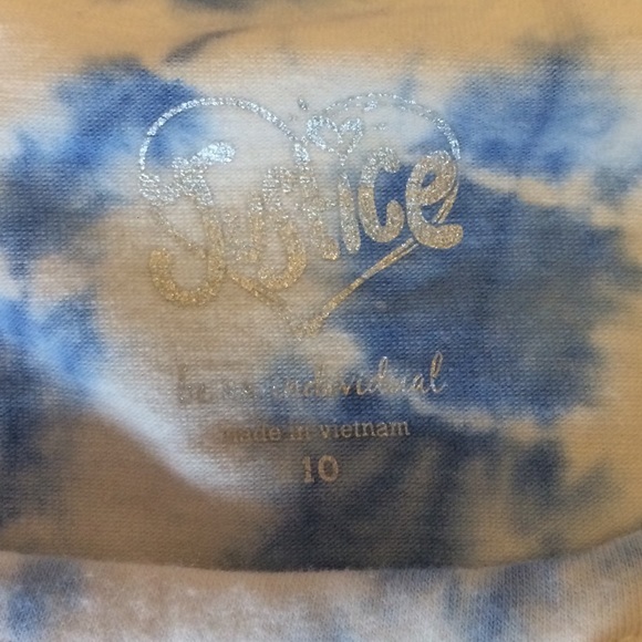 Justice Tie-Dye Top with Blue Leggings - Picture 6 of 7